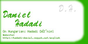 daniel hadadi business card